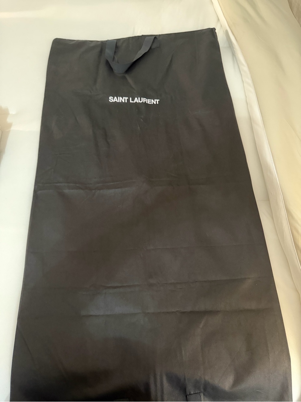Saint Laurent Black Garment Cover with White Logo